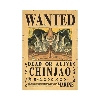 One Piece Luffy Wanted  Poster