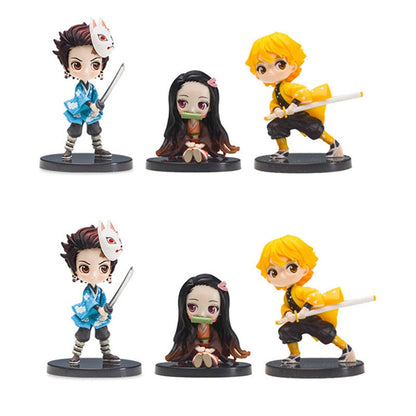 Demon slayer figures 6pcs