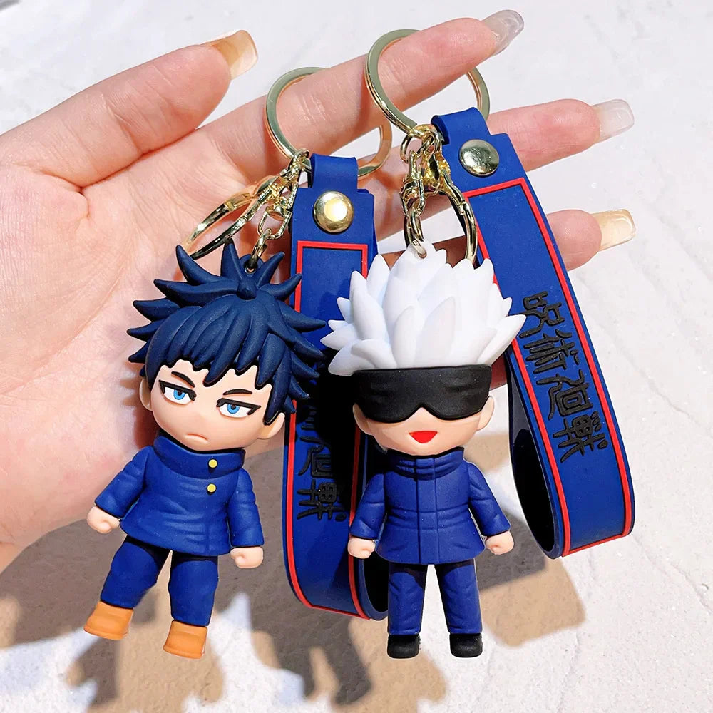 Anime-Inspired Keychain - Sorcerer & Warrior