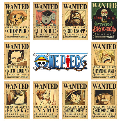 One Piece Luffy Wanted  Poster