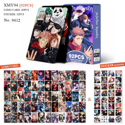 92 Pcs/Set Jujutsu Kaisen Sticker Card Collection