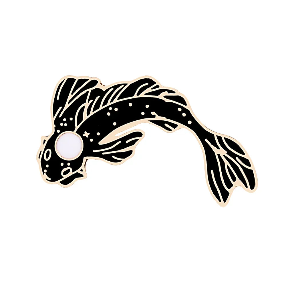 Yin Yang Fish Enamel Pin