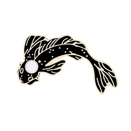 Yin Yang Fish Enamel Pin