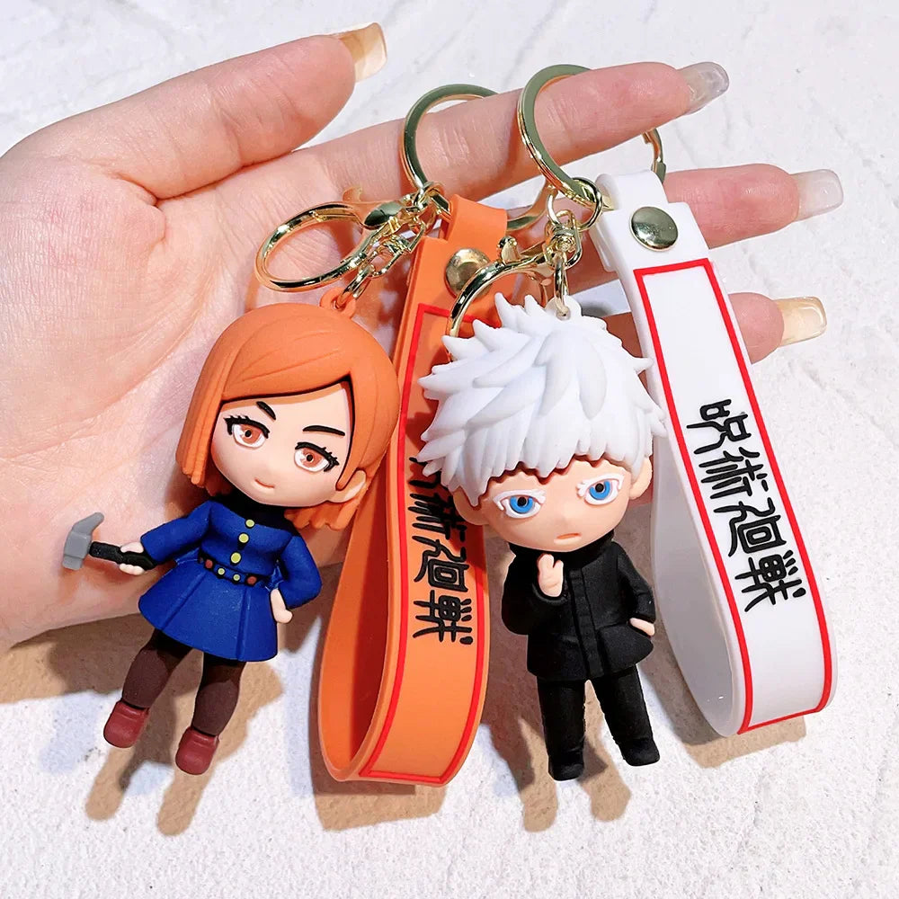 Anime-Inspired Keychain - Sorcerer & Warrior