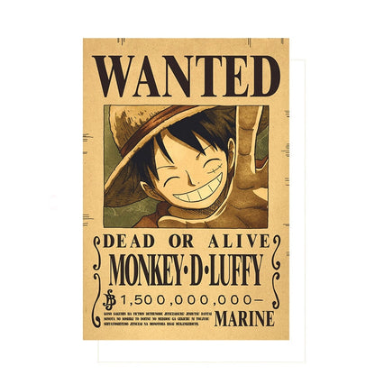 One Piece Luffy Wanted  Poster