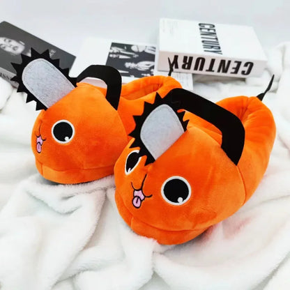 Chainsaw Man Pochita Plush Slippers