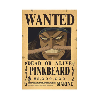 One Piece Luffy Wanted  Poster