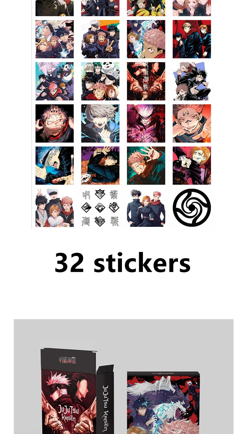 92 Pcs/Set Jujutsu Kaisen Sticker Card Collection