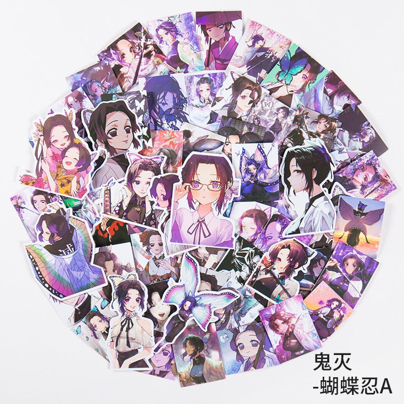 Jujutsu Kaisen and Demon Slayer Stickers 60pack