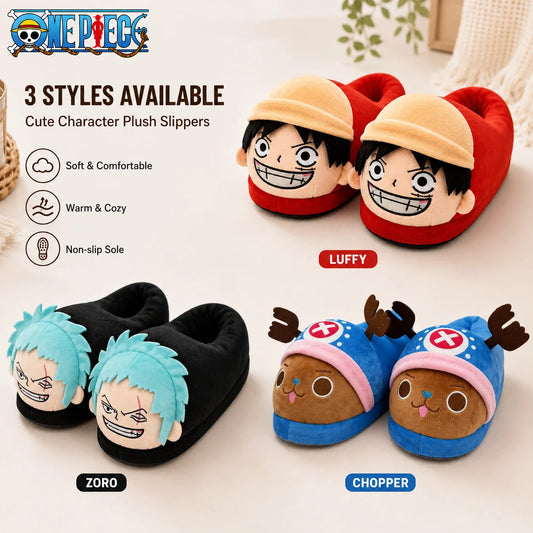 One Piece Plush Slippers