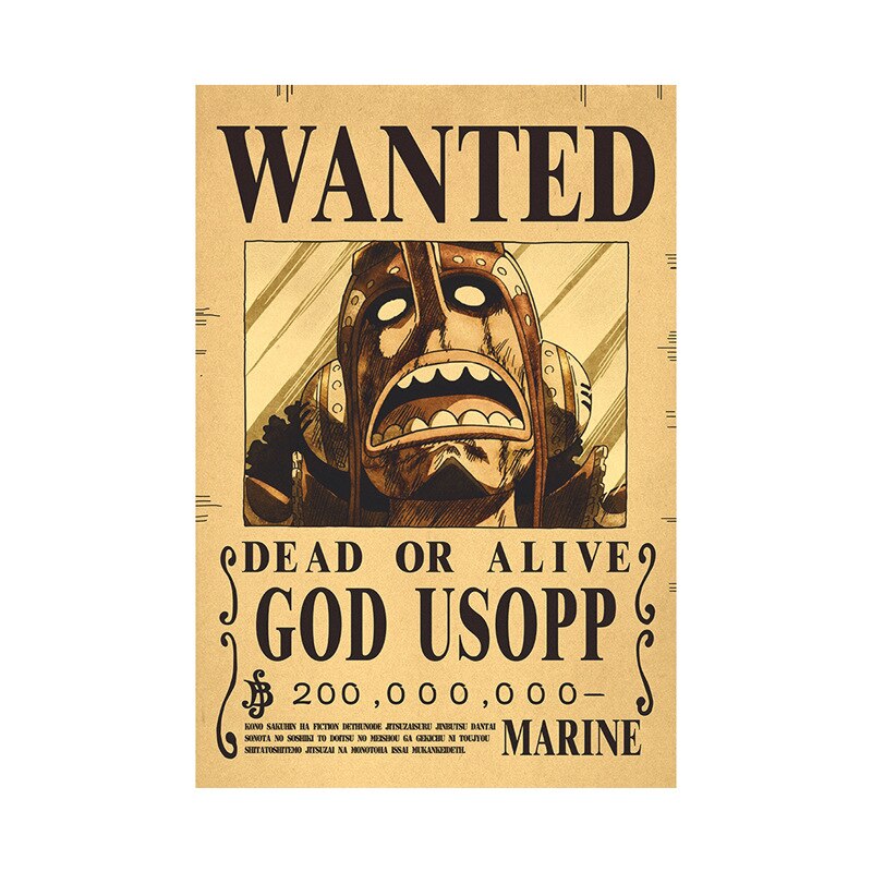 One Piece Luffy Wanted  Poster