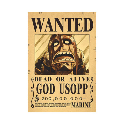 One Piece Luffy Wanted  Poster