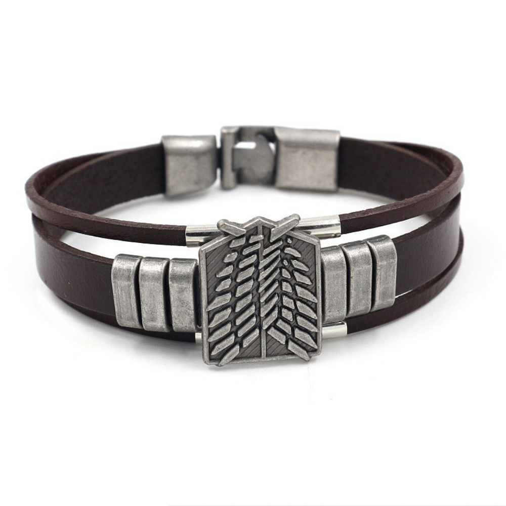 Attack on Titan Punk Cartoon Anime Arm Bracelet