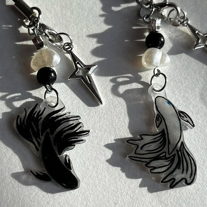 Handmade Fish-Themed Phone Charm