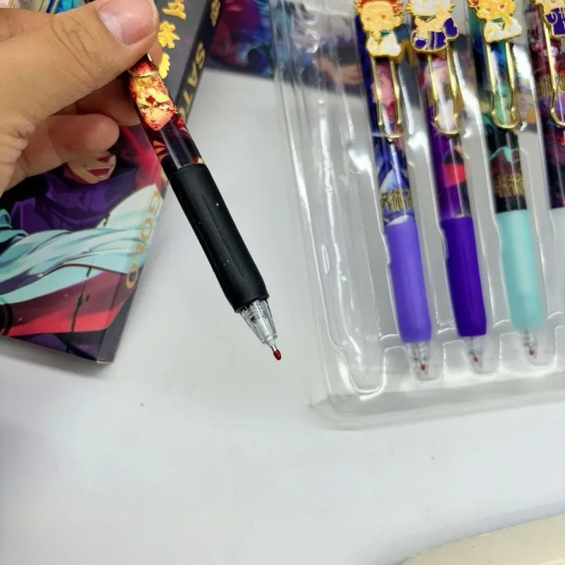 6-Piece Anime Style Pen Set