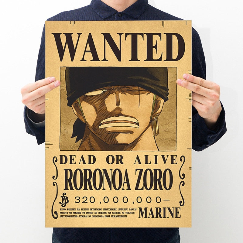 One Piece Luffy Wanted  Poster