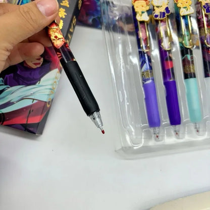 6-Piece Anime Style Pen Set