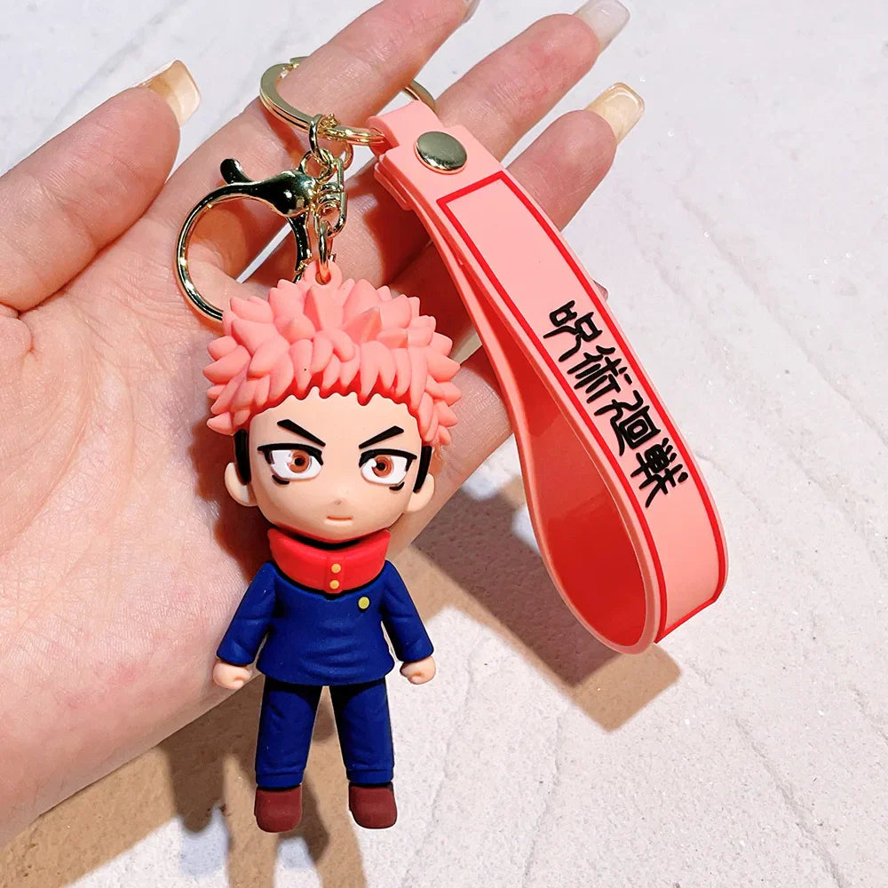 Anime-Inspired Keychain - Sorcerer & Warrior