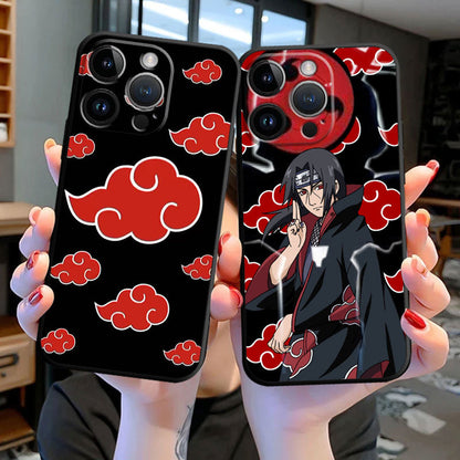 Crimson Oculus Glass Phone Case