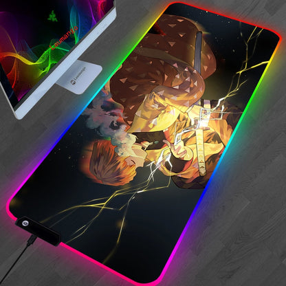 Demon Slayer led mouse pad
