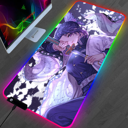 Demon Slayer led mouse pad