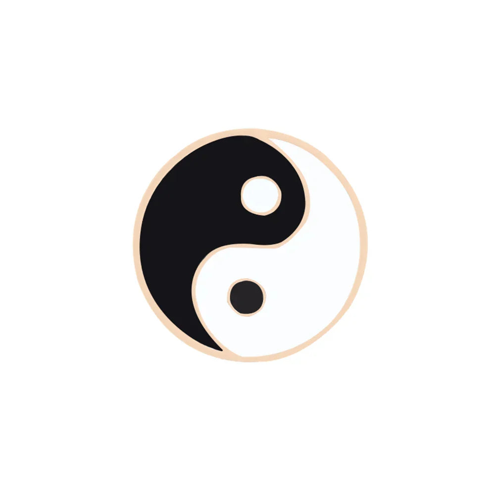 Yin Yang Fish Enamel Pin