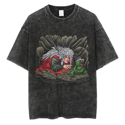 Vintage Anime Print T-Shirt