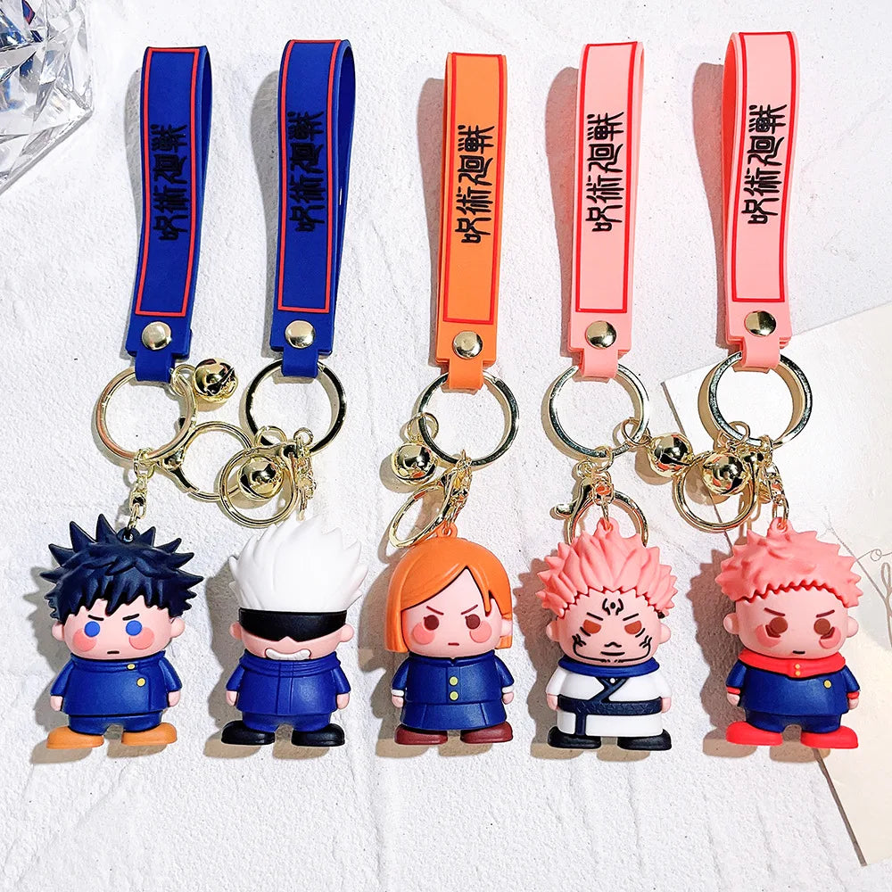 Anime-Inspired Keychain - Sorcerer & Warrior