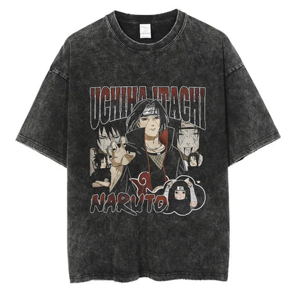Vintage Anime Print T-Shirt