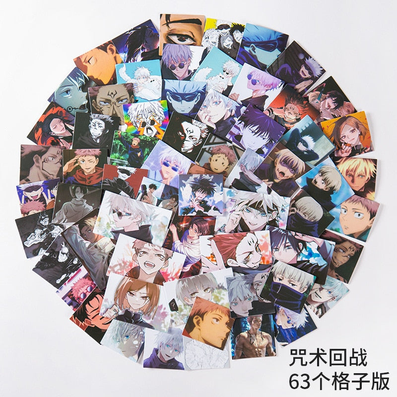 Jujutsu Kaisen and Demon Slayer Stickers 60pack