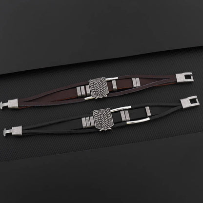 Attack on Titan Punk Cartoon Anime Arm Bracelet