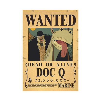 One Piece Luffy Wanted  Poster
