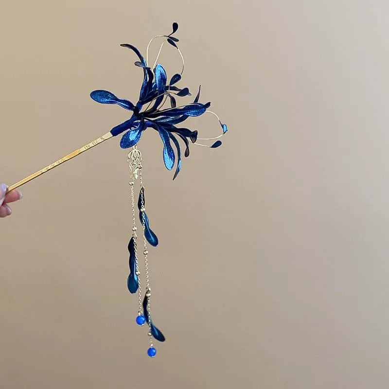 Blood Blossom Hair Sticks