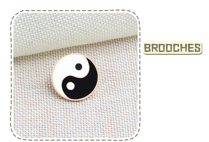 Yin Yang Fish Enamel Pin