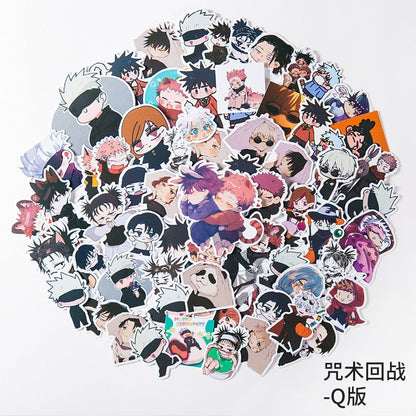 Jujutsu Kaisen and Demon Slayer Stickers 60pack