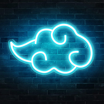 Crimson Storm Neon Wall Art