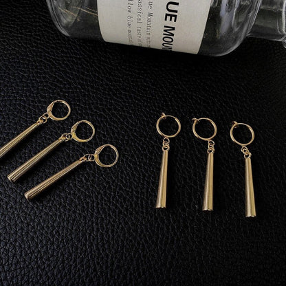 "Three-Sword Danglers – Ronin’s Oath Earrings"