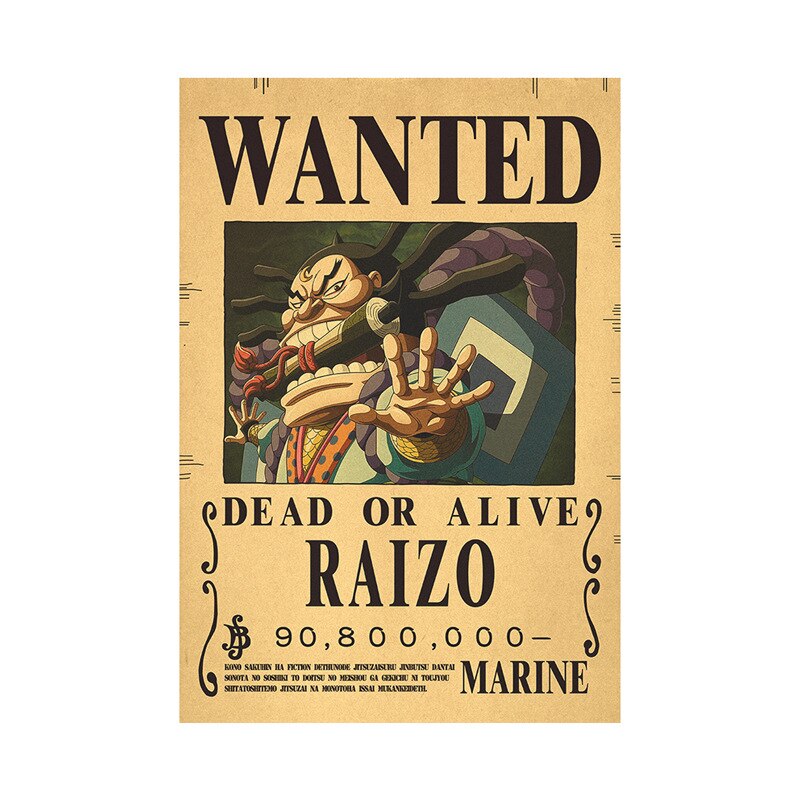 One Piece Luffy Wanted  Poster