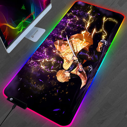 Demon Slayer led mouse pad