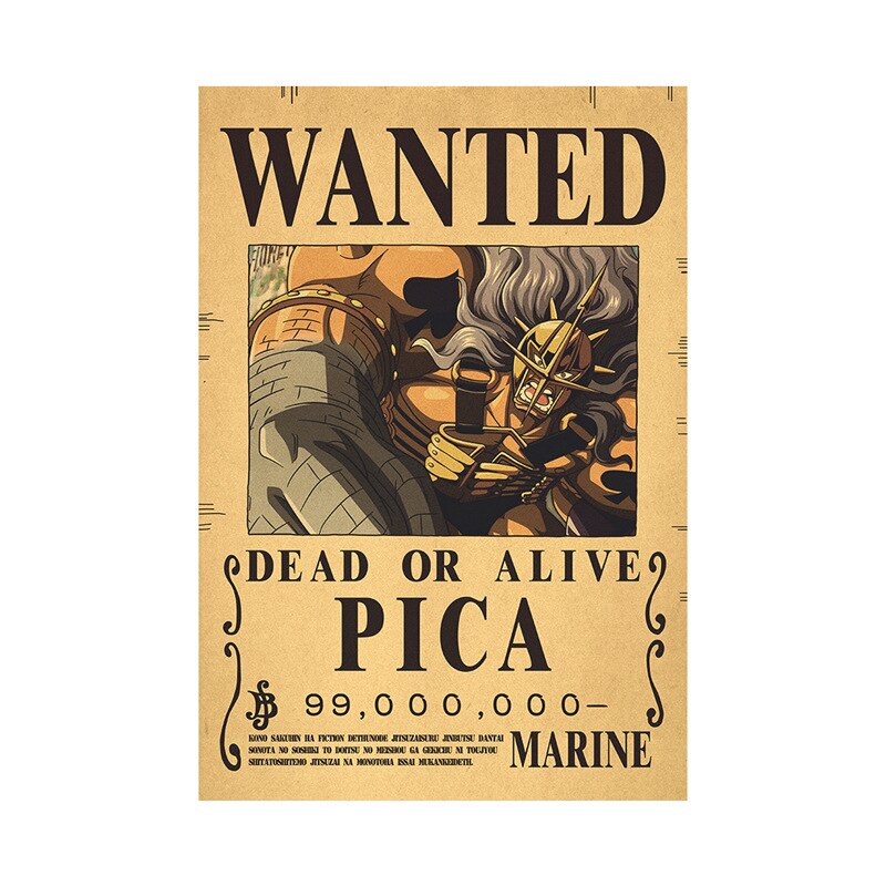 One Piece Luffy Wanted  Poster