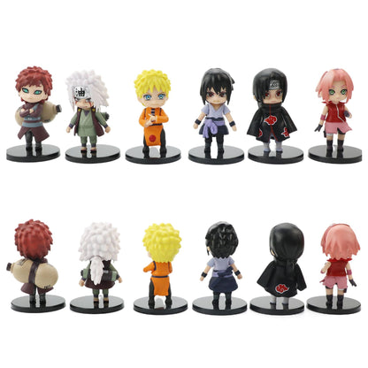 12-Piece Chibi Ninja Figure Set
