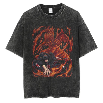 Vintage Anime Print T-Shirt