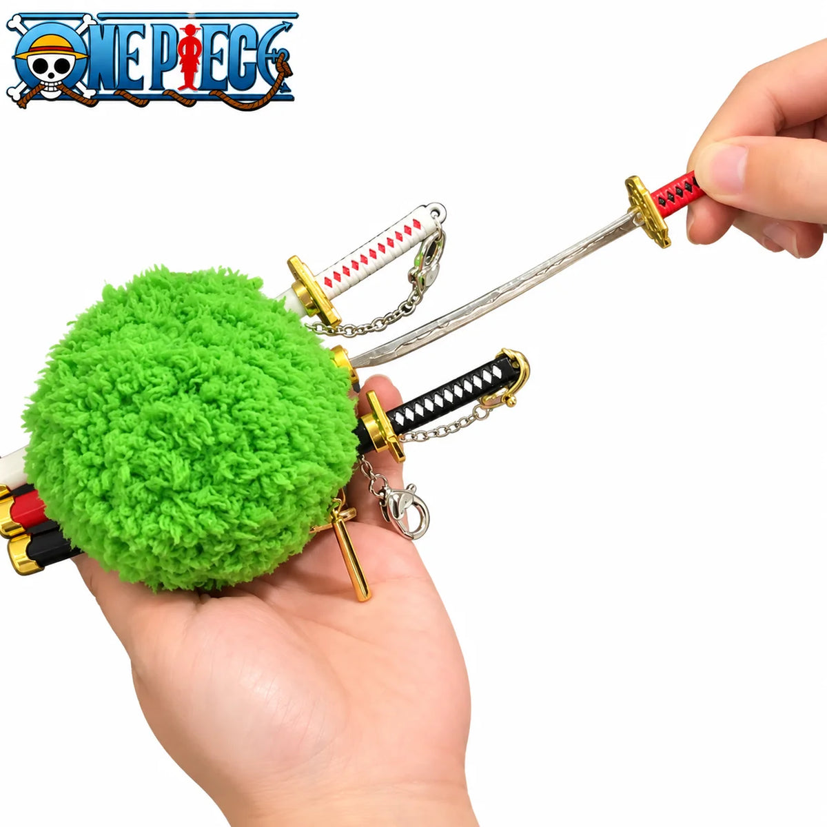 One Piece Zoro Three Sword Style Keychain