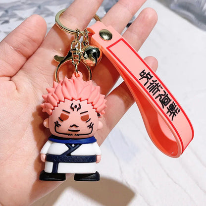 Anime-Inspired Keychain - Sorcerer & Warrior