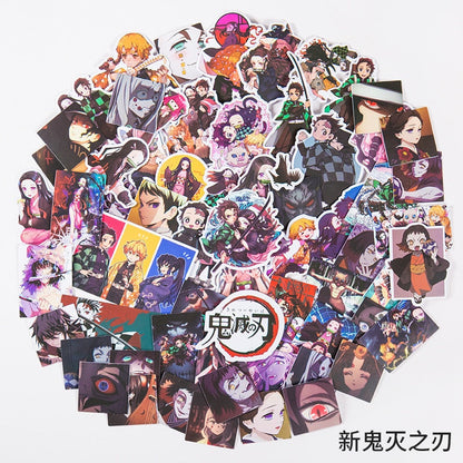 Jujutsu Kaisen and Demon Slayer Stickers 60pack