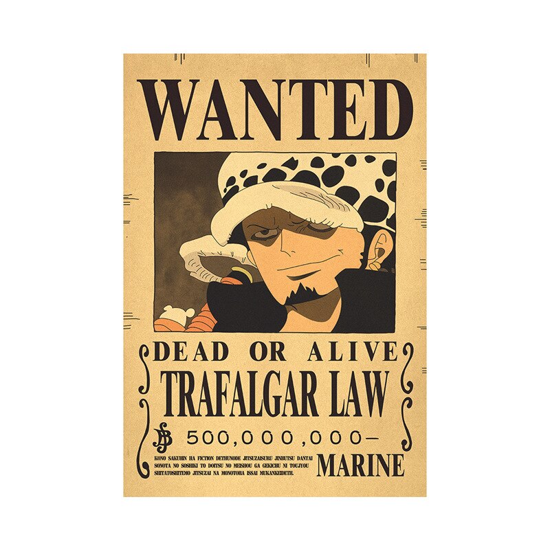 One Piece Luffy Wanted  Poster