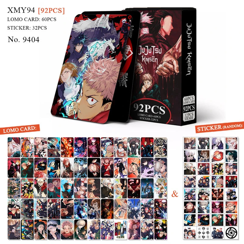 92 Pcs/Set Jujutsu Kaisen Sticker Card Collection