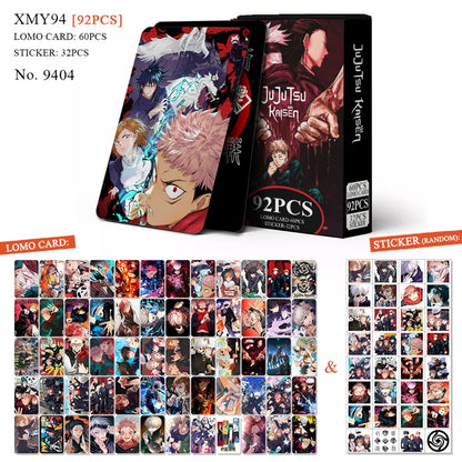 92 Pcs/Set Jujutsu Kaisen Sticker Card Collection