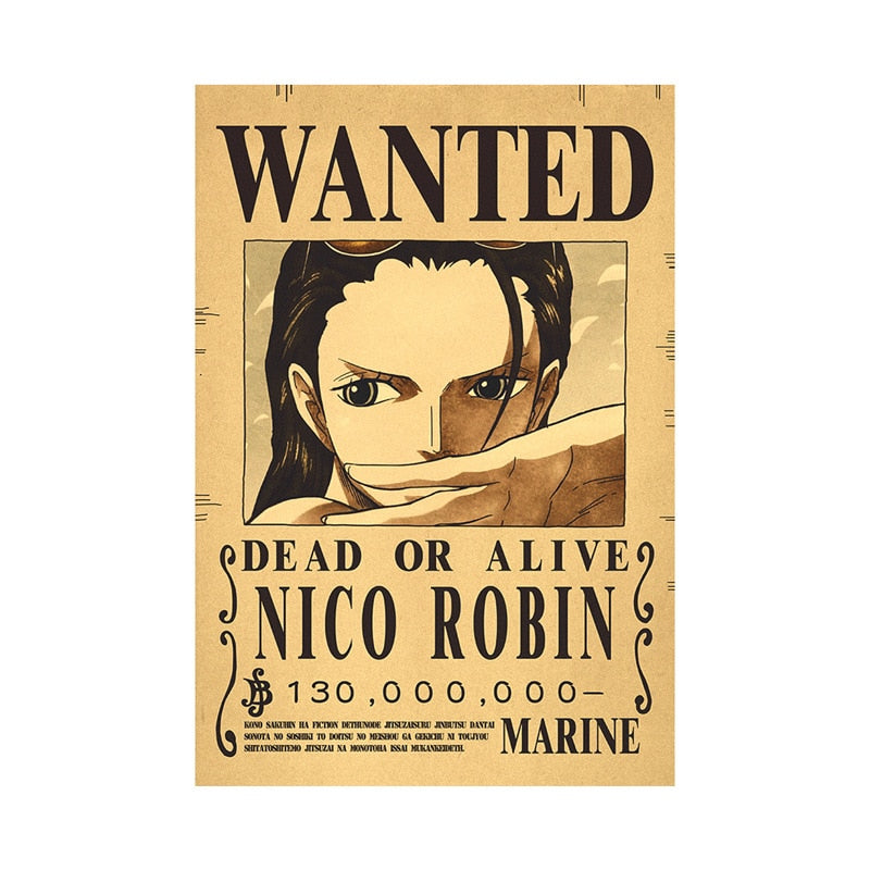 One Piece Luffy Wanted  Poster