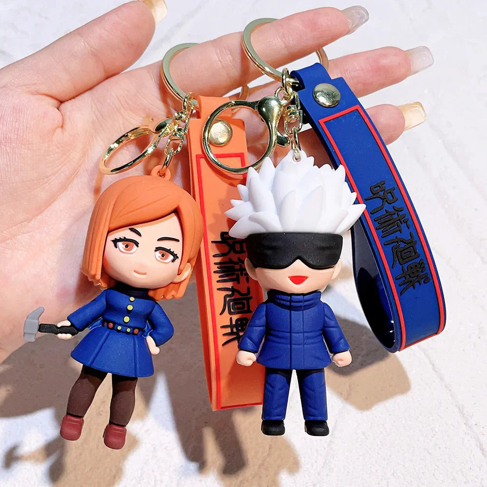 Anime-Inspired Keychain - Sorcerer & Warrior